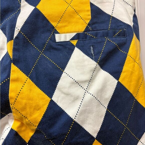Loudmouth Blue, Yellow and White Argyle Golf Pants 32X34L - Picture 8 of 12